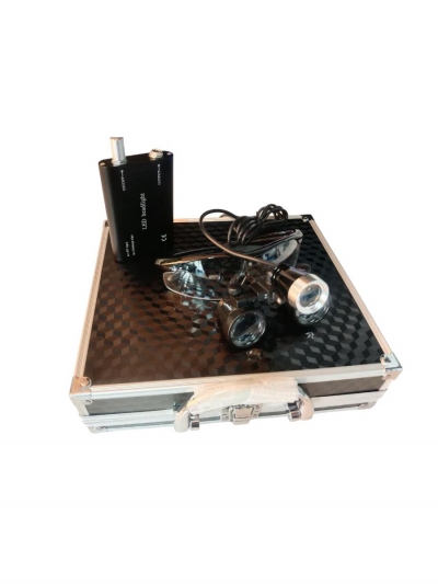 Стоматологические бинокуляры, 3.5-кратное увеличение LED, черный кейс-3